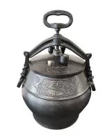 афганский казан-скороварка rashko baba с ручками 10 литров черный, алюминий