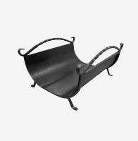 дровница с двумя ручками черная, банный эксперт