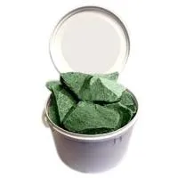 камень для бани жадеит колотый, 20 кг, средний, ведро