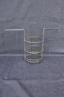 этажерка для тандыра 3-х ярусная d180 h290 мм с ручками и одним внутр. доп. кольцом нск