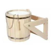 обливное устройство, 16л, с пластиковой вставкой, липа, бацькина баня