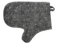 рукавица для бани и сауны (серый), бацькина баня