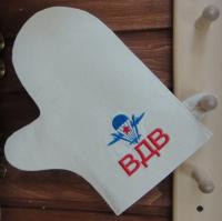 рукавица для бани и сауны "вдв", комбинированная, мск
